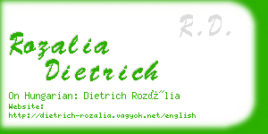 rozalia dietrich business card